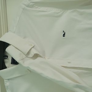 Vineyard vines slim fit Whale shirt white button down long sleeved